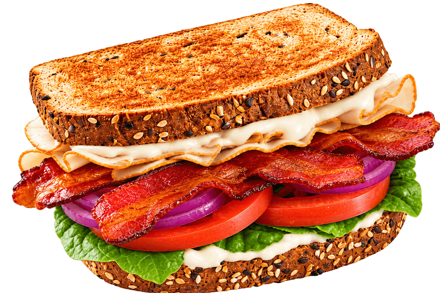 Turkey and bacon sandwich